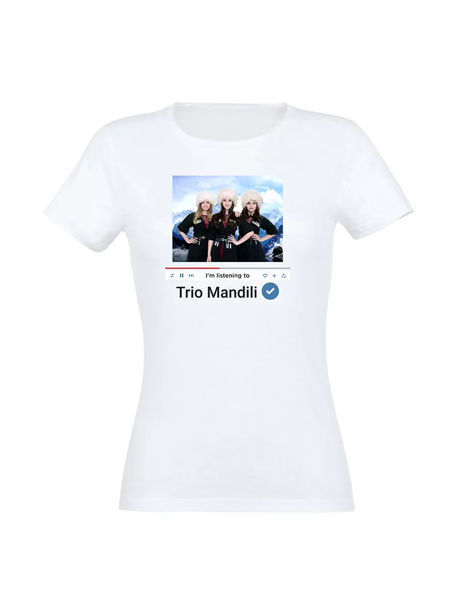 T-shirt "I'm listening Trio Mandili", for women