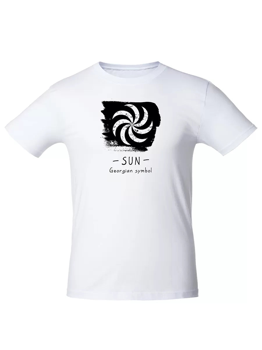 T-shirt with a Georgian symbol