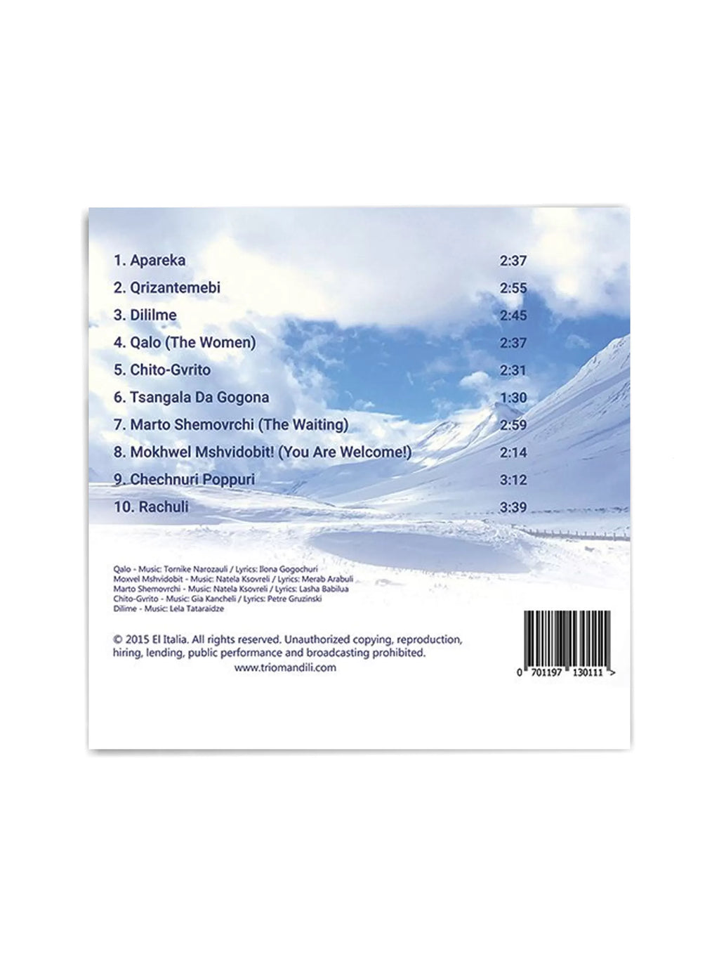 CD 1 “WITH LOVE”